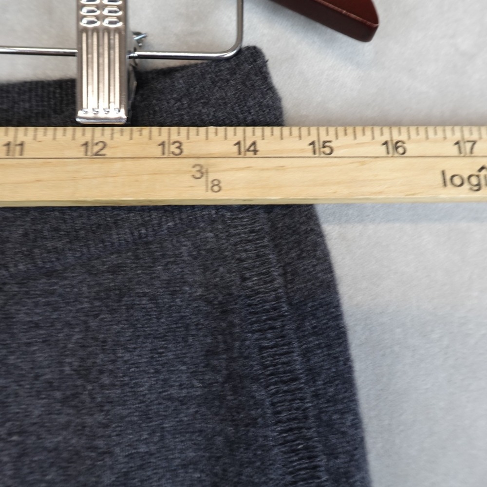 NWT Quince Mongolian Cashmere Pants Women Straight Leg Heather Charcoal Medium - Picture 3 of 10
